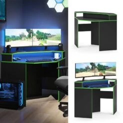 Bureau Ordinateur Kron 90cm Noir/vert -Wenko Soldes Boutique 2f6a306289f34d619c402b42c22ca682