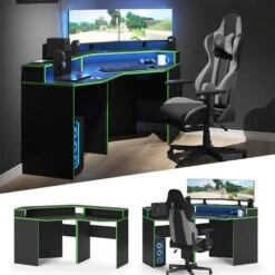 Bureau Ordinateur Kron Noir/Vert Set 5 -Wenko Soldes Boutique 324c535ddcd6448aaee5d7d742e57df8