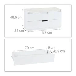 Banc-commode Rembourré Avec 2 Tiroirs -Wenko Soldes Boutique 34b2245276954b78b556fbaad87ba55e