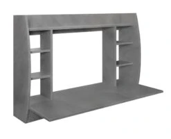 Bureau Mural 110x75x48 Cm Gris