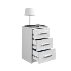 Table De Nuit Irma Blanc Brillant -Wenko Soldes Boutique 3e849d37b8e34616a0d543601049f945