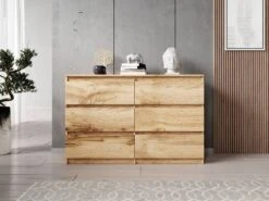 FURNIX Commode Arenal Avec 6 Tiroirs -Wenko Soldes Boutique 3f95a4d567c047fd8ebf672518ad292f