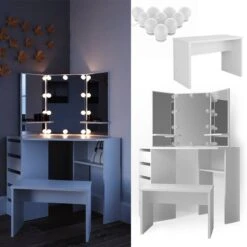 Coiffeuse D'angle Arielle (3 éléments) -Wenko Soldes Boutique 414bd5db6b63470f8a9f4f724902a408