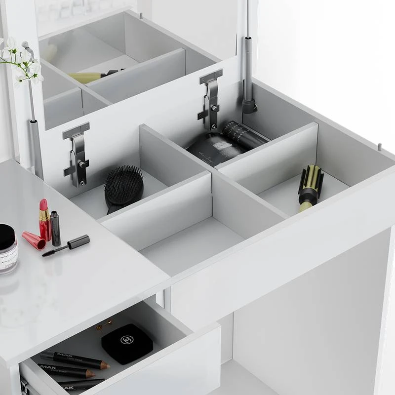 Coiffeuse Lotos Blanc 6 Coiffeuse Lotos Blanc – Image 6