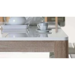 Table 160/206 Cm Plateau Blanc Et Bois 8 Table 160/206 Cm Plateau Blanc Et Bois -Wenko Soldes Boutique 424ecec208044e3e92df0c313081d4e9