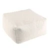 Pouf Carré 53x53cm Tissu Bouclette Blanc -Wenko Soldes Boutique 4294a62a1c23471893097ffda4594a4b