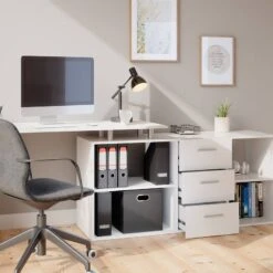 Bureau D'angle Dante Blanc -Wenko Soldes Boutique 44eeb481f0184a16a18076ebfe37156d