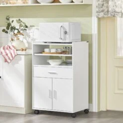 Desserte Micro-onde à Roulettes FSB09-W -Wenko Soldes Boutique 4666e01999ef48a8a9f82623071ca606