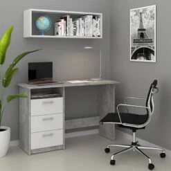 Bureau Meiko Béton/blanc -Wenko Soldes Boutique 49adab9d570b4a8e9547955fd1ad9ad9