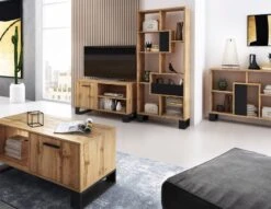 Bibliothèque LOFT Couleur Chêne Foncé -Wenko Soldes Boutique 4accbdf8bbad485293f9763abff2c8d1