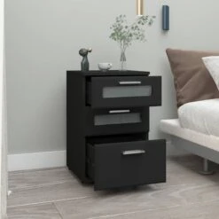 Table De Nuit 40x60x38cm Noir -Wenko Soldes Boutique 4b58af9964454d5486c7a465754fe5e2