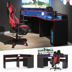 Bureau Ordinateur Kron Noir/rouge Set 3 -Wenko Soldes Boutique 4b928cc8fabf4915be1ff1666d420599