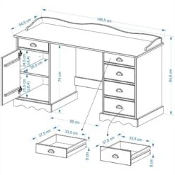 Bureau SANDRINE 7 Bureau SANDRINE -Wenko Soldes Boutique 4b9fbeacae8f48bbb166f9466e2e0c33