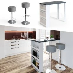 Table De Bar 117cm Blanche/anthracite -Wenko Soldes Boutique 4d42cd2eebfa482f9df4fb9230782a33