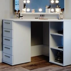 Coiffeuse D'angle Sofia Blanc & Tabouret 12 Coiffeuse D'angle Sofia Blanc & Tabouret -Wenko Soldes Boutique 4d9758100af7491a9286df07cccc62b1