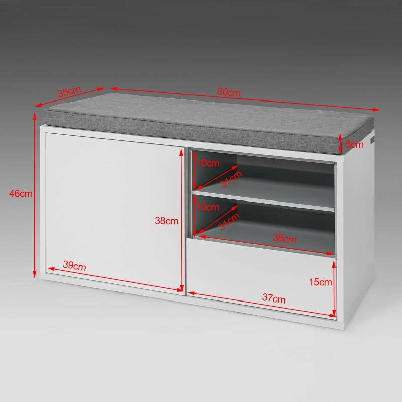 Banc De Rangement à Chaussures FSR37-W 9 Banc De Rangement à Chaussures FSR37-W – Image 9