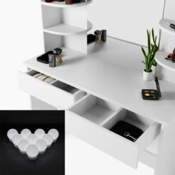 Coiffeuse Charlotte Avec Tabouret Et LED 30 Coiffeuse Charlotte Avec Tabouret Et LED -Wenko Soldes Boutique 502774b8cf4d4f9ba74d4e927f06974e