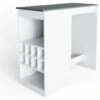 Table De Bar Ross Blanche/anthracite