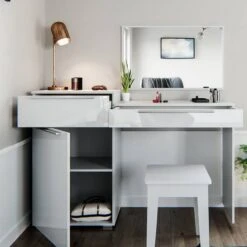 Coiffeuse Little Lilli Blanc Brillant -Wenko Soldes Boutique 51a37af9f48e46449d3bc68b31c7332e