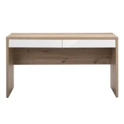 Bureau 2 Tiroirs Finition Chêne & Blanc -Wenko Soldes Boutique 51c579a4c6cf496ba5effae45f848422