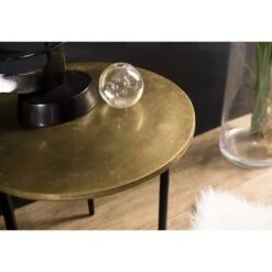 Table D'appoint Ronde Aluminium Doré D51 -Wenko Soldes Boutique 52ee2b4e8be0485ba7a536944c4462a4