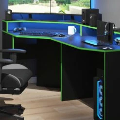 Bureau Ordinateur Kron Noir/vert Set 3 -Wenko Soldes Boutique 53d77bbaaae34eb68408ace507e870c8