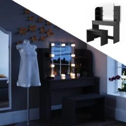 Coiffeuse Charlotte Blanc Avec Banc -Wenko Soldes Boutique 54b78435e2c946a29e8f75397ee3ce25