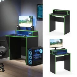 Bureau Ordinateur Kron 70cm Noir/vert 10 Bureau Ordinateur Kron 70cm Noir/vert -Wenko Soldes Boutique 55a8803ab22848878cc6706344c4a530