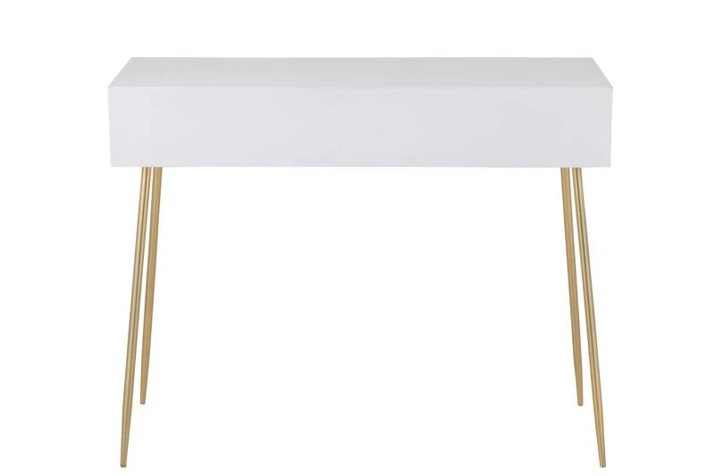 Console Rayures 2 Tiroirs Bois/metal 4 Console Rayures 2 Tiroirs Bois/metal – Image 4