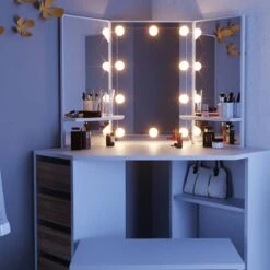 Coiffeuse D'angle Arielle (3 éléments) -Wenko Soldes Boutique 571b0beb28d94d258f49d9ab1cea48bb