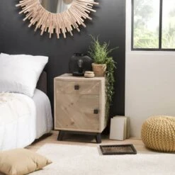 Chevet 1 Tiroir 1 Porte -Wenko Soldes Boutique 587228ebfccc4b02bc426fcee166ead9