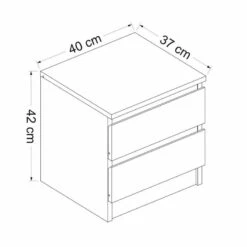Table De Chevet Fuglebjerg à 2 Tiroirs -Wenko Soldes Boutique 58a0efa0ff0b4baa9a3c3c7e86c6fdd4