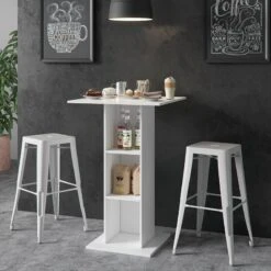 Table De Bar Redeo Blanc -Wenko Soldes Boutique 58e014fa906e442cbd83905c64736e68