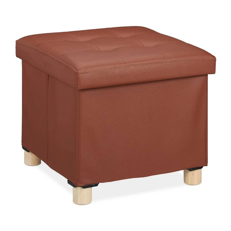 Pouf De Rangement En Similicuir 8 Pouf De Rangement En Similicuir – Image 8
