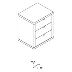 Caisson Mobile Bureau 3 Tiroirs - GRANIT -Wenko Soldes Boutique 5a149436fafb4adda0b2058655b6cb36