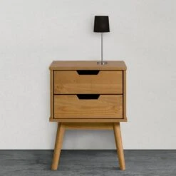 Table Chevet Bali 2 Tiroir, Bois Massif -Wenko Soldes Boutique 5dcedda6120941c18b13687136293500