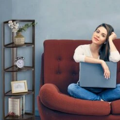 Etagère Bambou à 4 étages -Wenko Soldes Boutique 5f5a4b8ca886451193a392386f6a3ac7