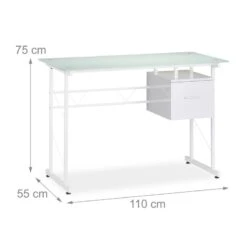 Bureau En Verre Avec Tiroir -Wenko Soldes Boutique 6073c3924f9547deb0395ccfa4505a60