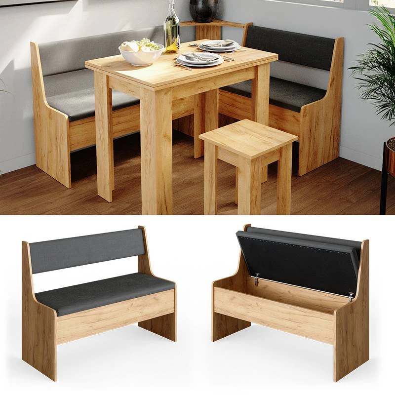 Banc Roman 107cm Sonoma/anthracite 4 Banc Roman 107cm Sonoma/anthracite – Image 4