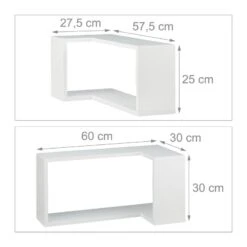 Étagère Murale D’angle En Lot De 2 -Wenko Soldes Boutique 62b65f85b83f47f59bc318775dca7547