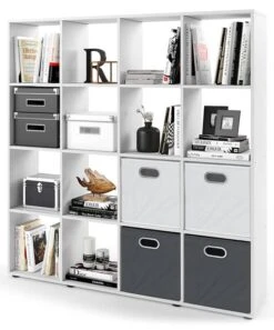 Etagère Karree Blanc 16 Compartiments -Wenko Soldes Boutique 62e92a71357e48c1ac35fb72b688695b.cropped 117 25 808 971.processed