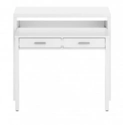 Bureau Console Extensible 2 Tiroirs
