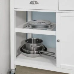 Desserte De Cuisine à Roulettes FKW62-WN -Wenko Soldes Boutique 6418bc016d3d458e914223af5bd7f918