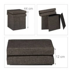 Tabouret De Rangement Pliant En Lin -Wenko Soldes Boutique 645b6bd4246b4b1bb58b1049b76be431