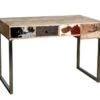 Bureau En Manguier Et Peau De Vache