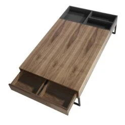 Table Basse Grise Et Noyer -Wenko Soldes Boutique 67790025504b454eb87e9fac79539f19