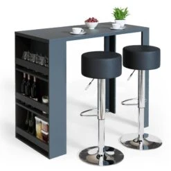 Table De Bar 117cm Anthracite -Wenko Soldes Boutique 67b65007f559406ebefb22713ac22da7