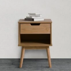 Table Chevet Bali 1 Tiroir, Bois Massif -Wenko Soldes Boutique 69f76ec7cf424b8890acb2297d37986f