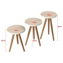 Set De 3 Tables D'appoint Snede Rondes -Wenko Soldes Boutique 6ce9994ba3f043e086ccd7c650e254a3