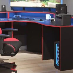 Bureau Ordinateur Kron Noir/rouge Set 1 -Wenko Soldes Boutique 6ceb72d289b1406daa1824610cced38b